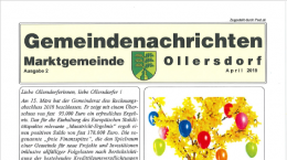 Titelblatt des Rundschreibens 2 von 2019 Ollersdorf im Burgenland